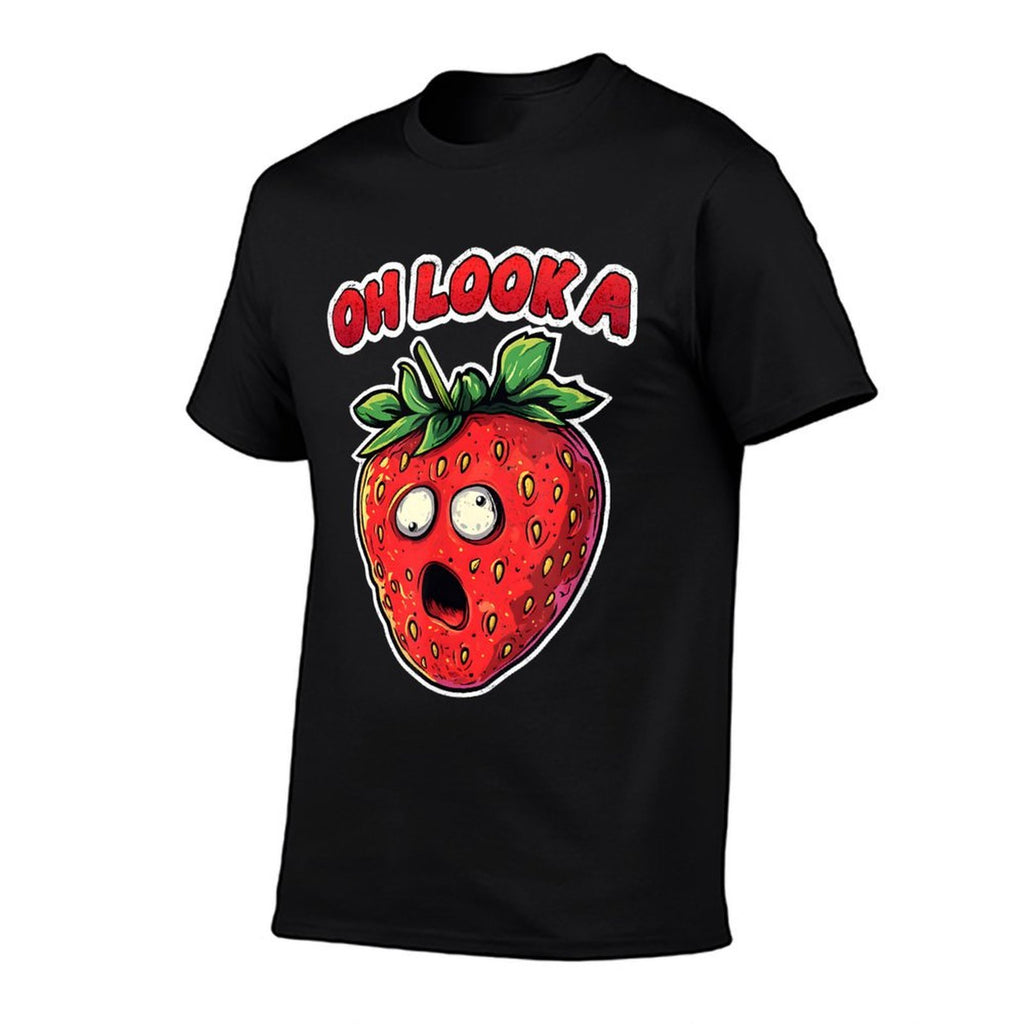 Oh Look A Strawberry Funny Meme Sad Fruit Online Joke Humor  Lightweight T-Shirt