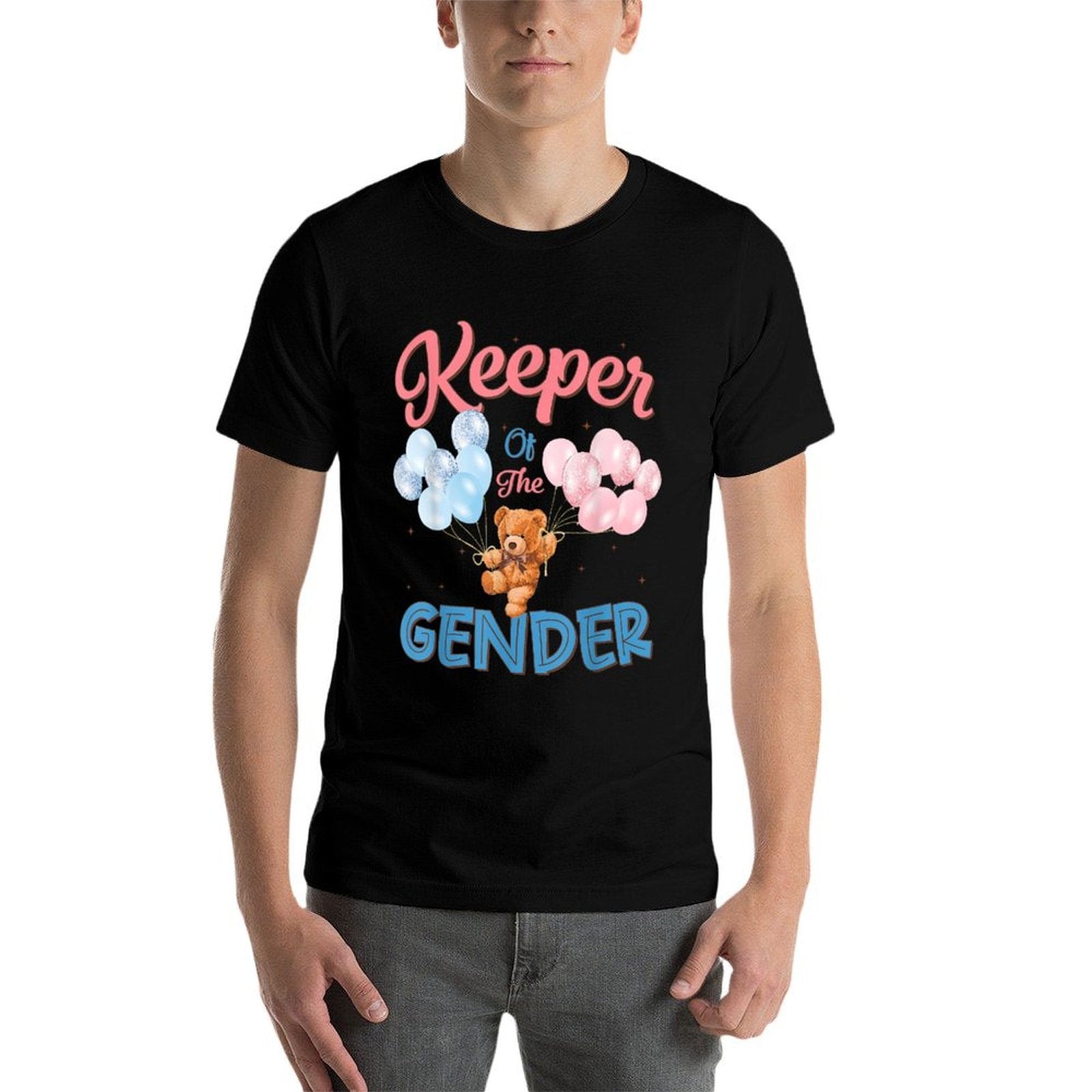 Keeper Of The Gender Reveal Baby Bear Balloons Party  Odor-resistant T-Shirt