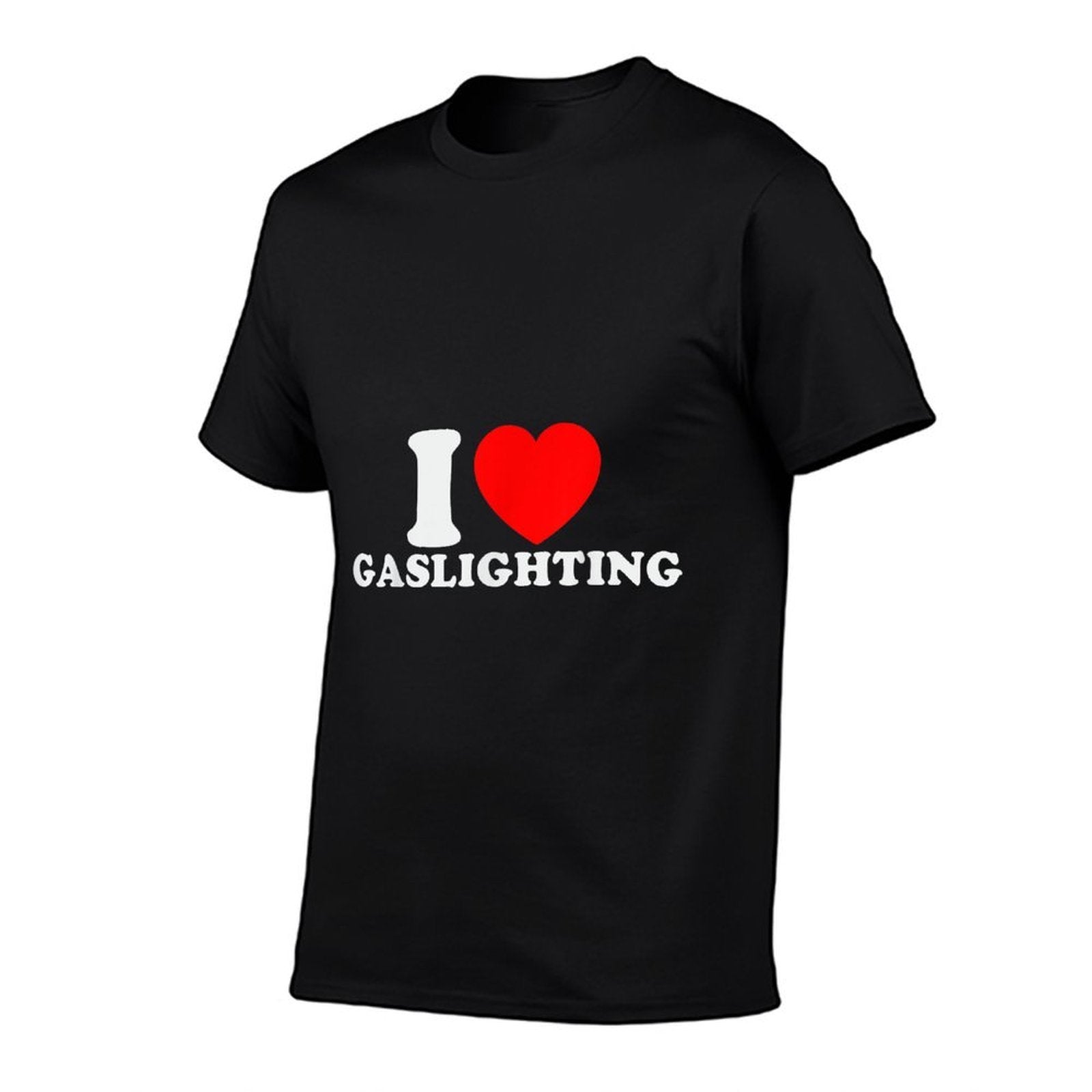 I Love Gaslighting Funny I Heart Gaslighting Gaslight Lover  Heathered Texture T-Shirt