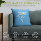 The Sharks LIU-icon Soft Shrink-Resistant Throw Pillow