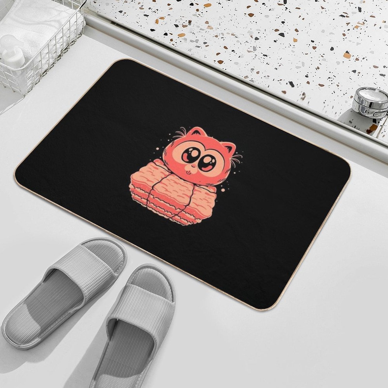First Love Lasagna  Stain-Proof Bath Mat