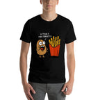 Is That You Bro Potato Funny French Fries Vegetable Meme  Oversized Silhouette T-Shirt