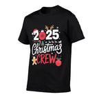 2025 Christmas Crew Festive Family Friends Holiday  Relaxed-fit T-Shirt