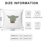 Baby Inspired Silhouette Soft Shrink-Resistant Throw Pillow