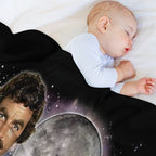 Tom Selleck - Original Fan Art 80s Aesthetic Compact Throw Blanket