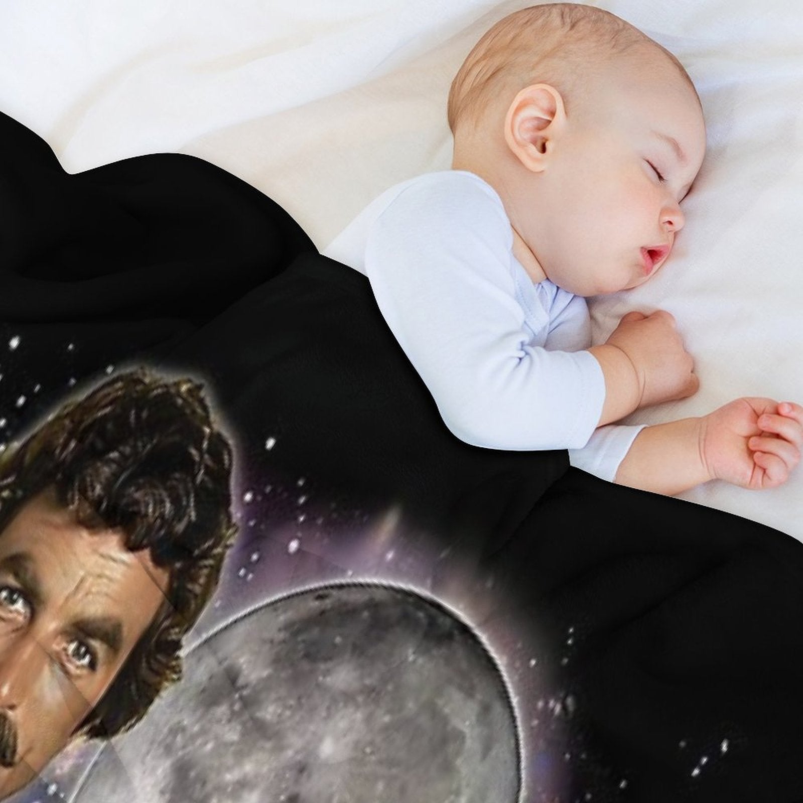 Tom Selleck - Original Fan Art 80s Aesthetic Compact Throw Blanket