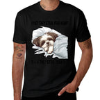 Shih Tzu Sleeping Pajamas Nightgown  Polyester Blend T-Shirt