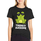 The Toad Lover Gift Store Toadally Awesome Amphibian Frog Funny Toad  Graphic-printed T-Shirt