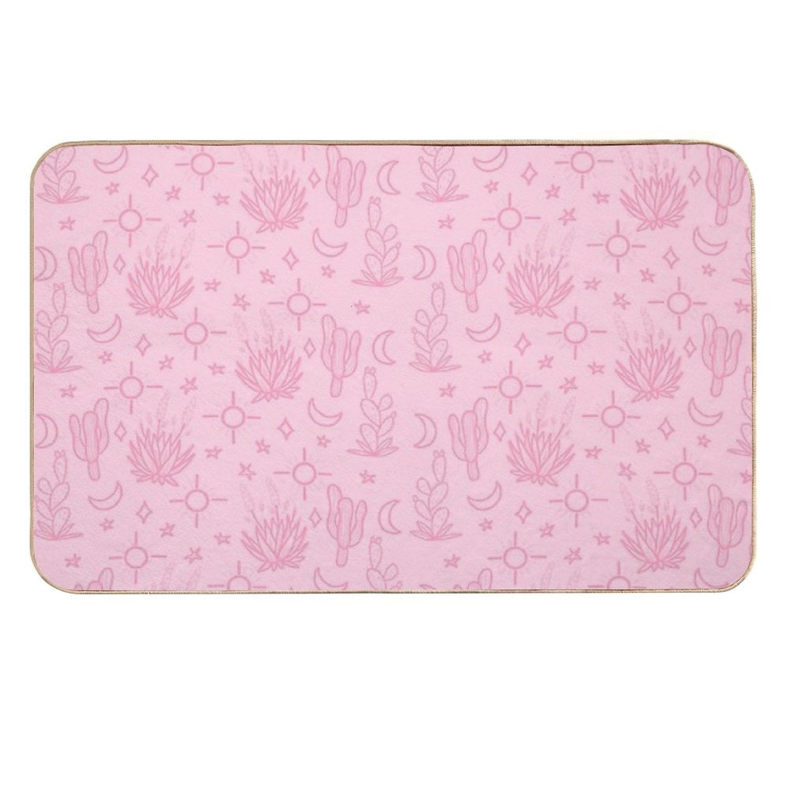 Pink Desert Pattern  Dirt-Trapping Bath Mat