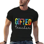Gifted Teacher Women Tie Dye Back To School Appreciation Day  Relaxed-fit T-Shirt