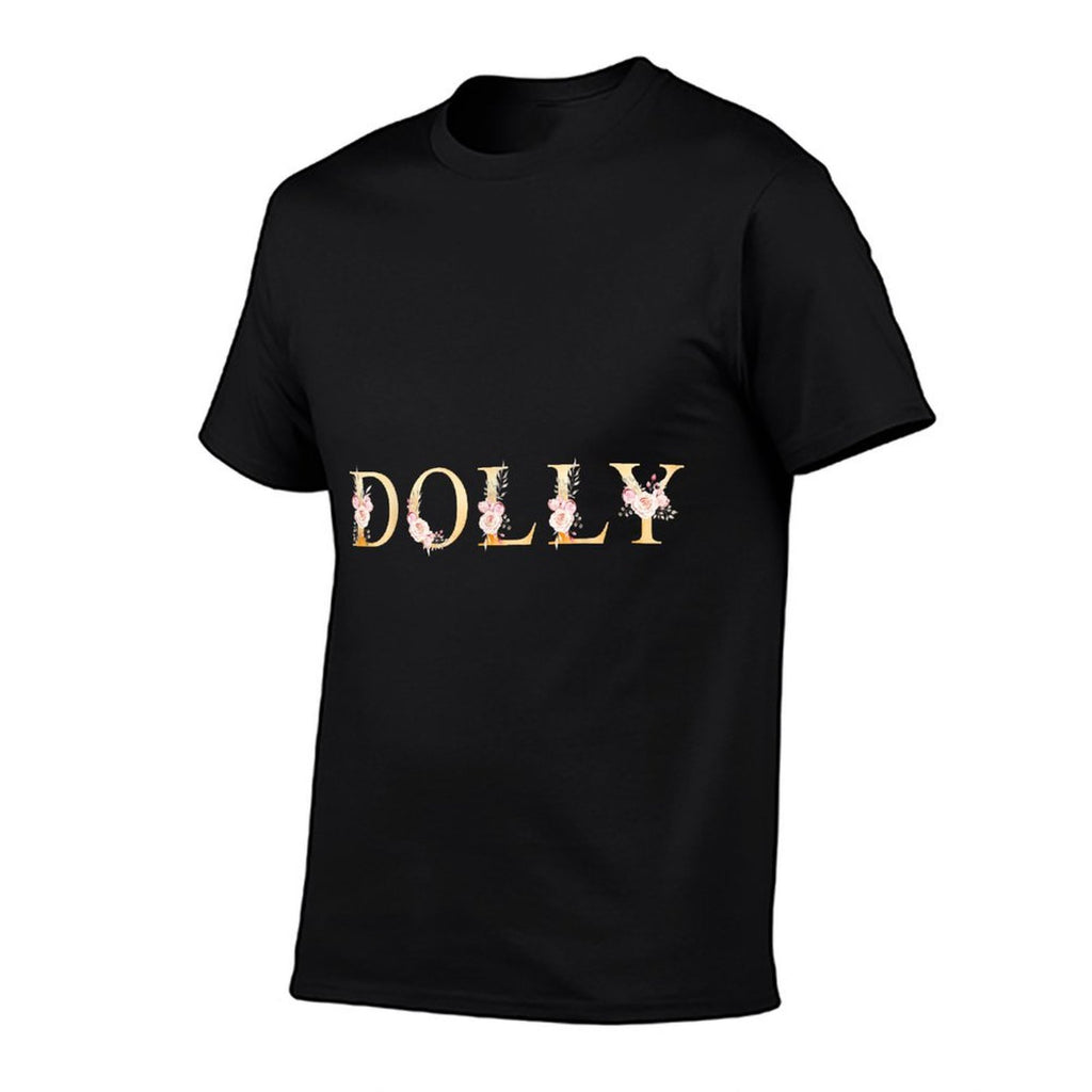 Dolly First Name Western Floral Dolly Girl  Oversized Silhouette T-Shirt