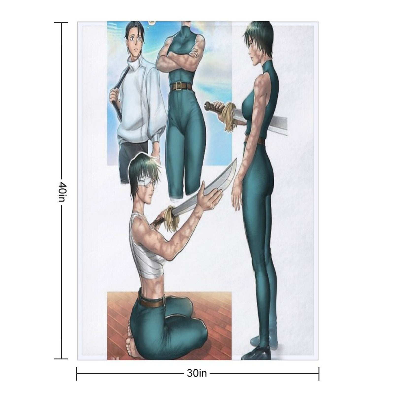 Maki & Yuta (JJK) Velvety-soft Throw Blanket