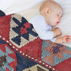 Southwestern Diamond  19th Century Colorful Ornate Accent Pattern Multi-functional Throw Blanket