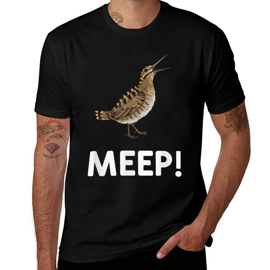 Meeb Meme Bird Saying Meep Bird American Woodcocks Meep  Breathable T-Shirt