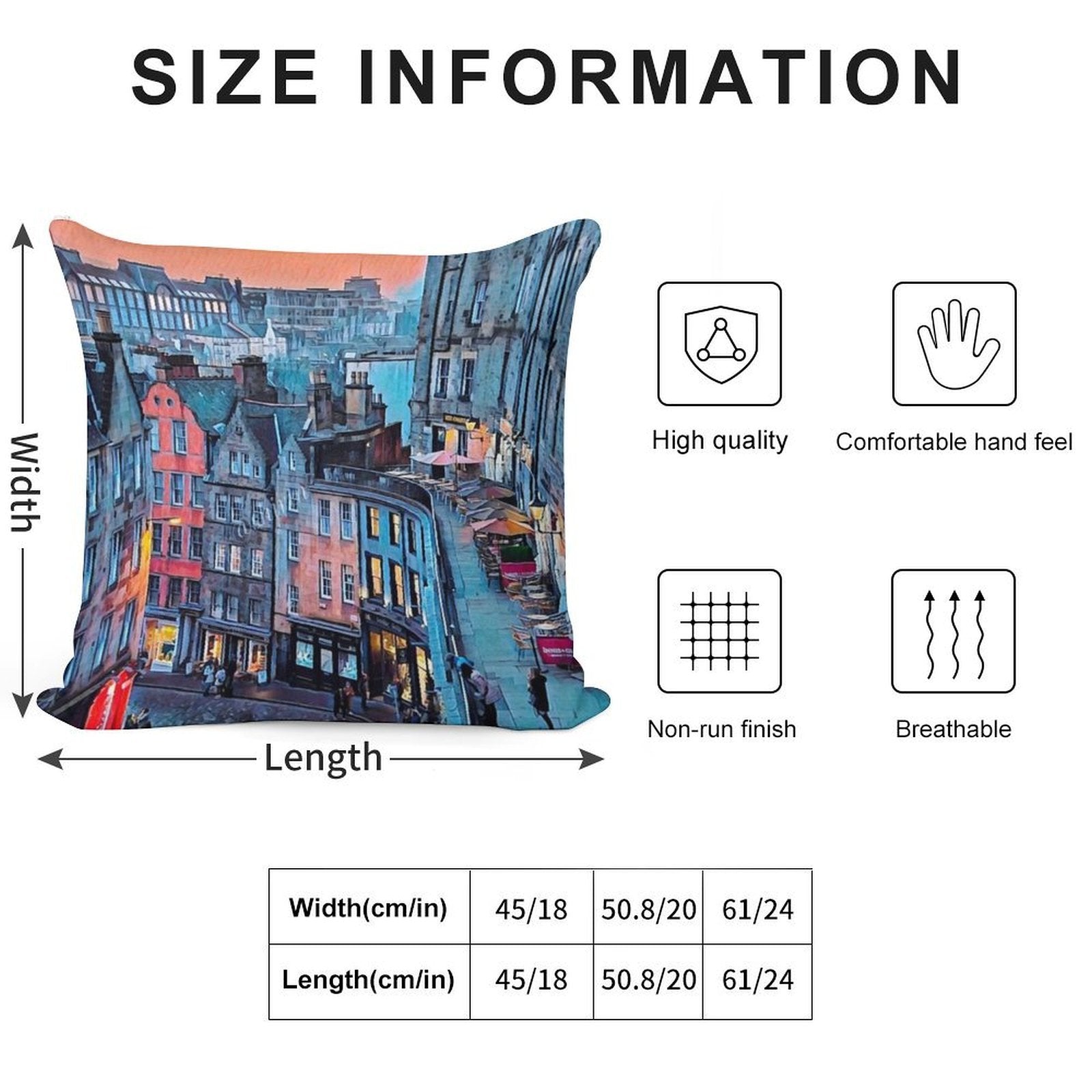 Edinburgh Soft Luxury Feel Throw Pillow