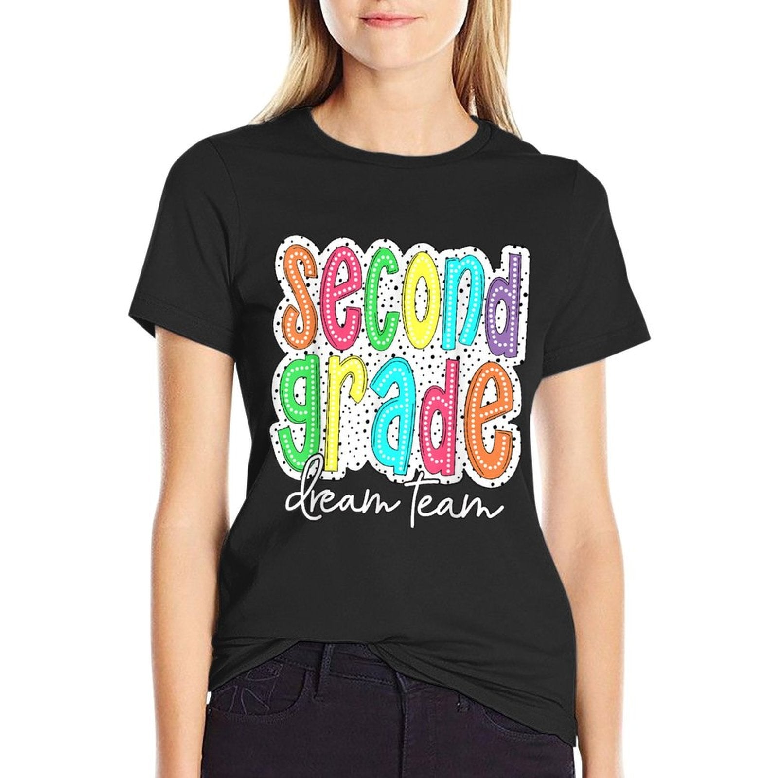 Second Grade Dream Team 2nd Grade Teacher Kid Back to School  Affordable Price T-Shirt