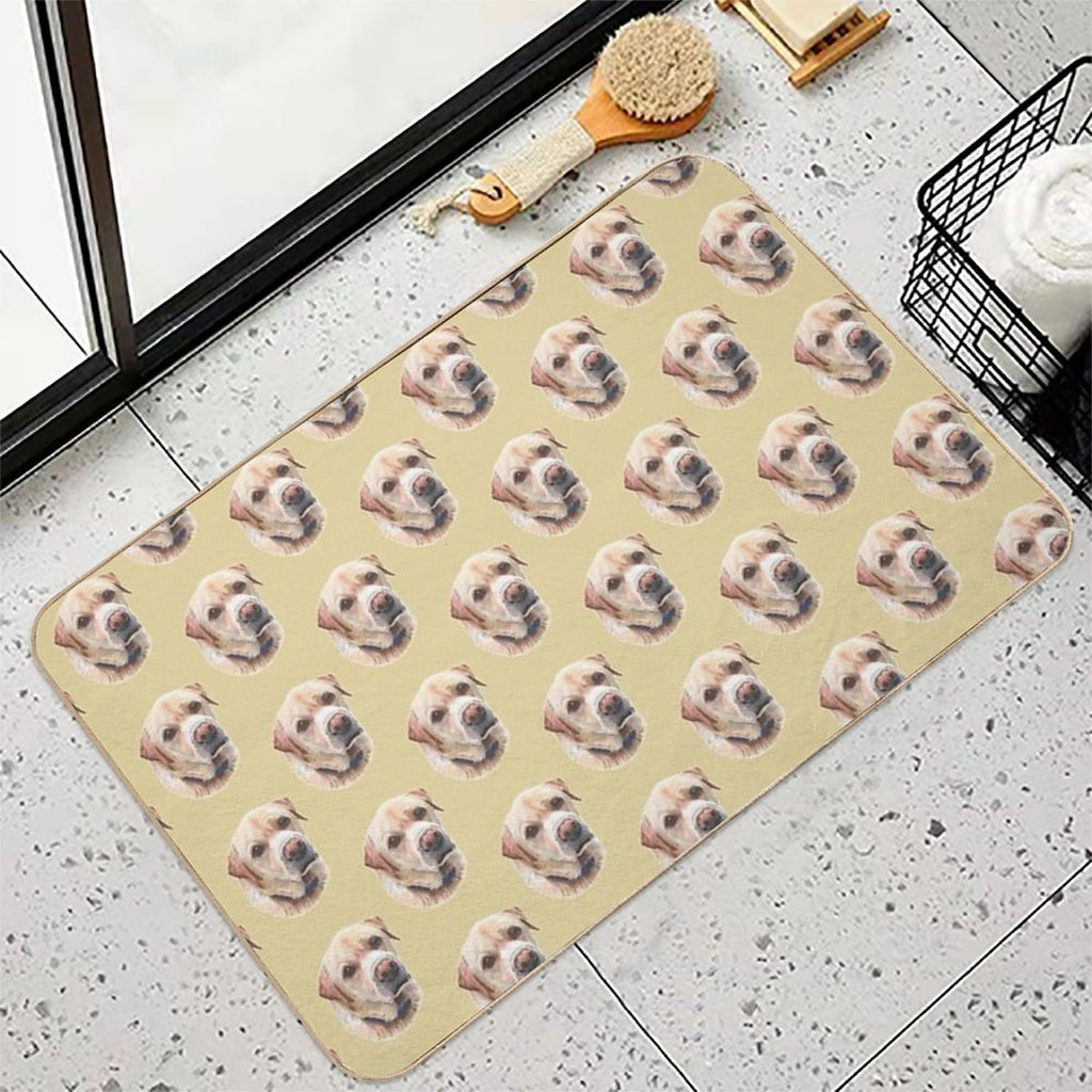 Yellow Labrador  Non-Slip Bath Mat