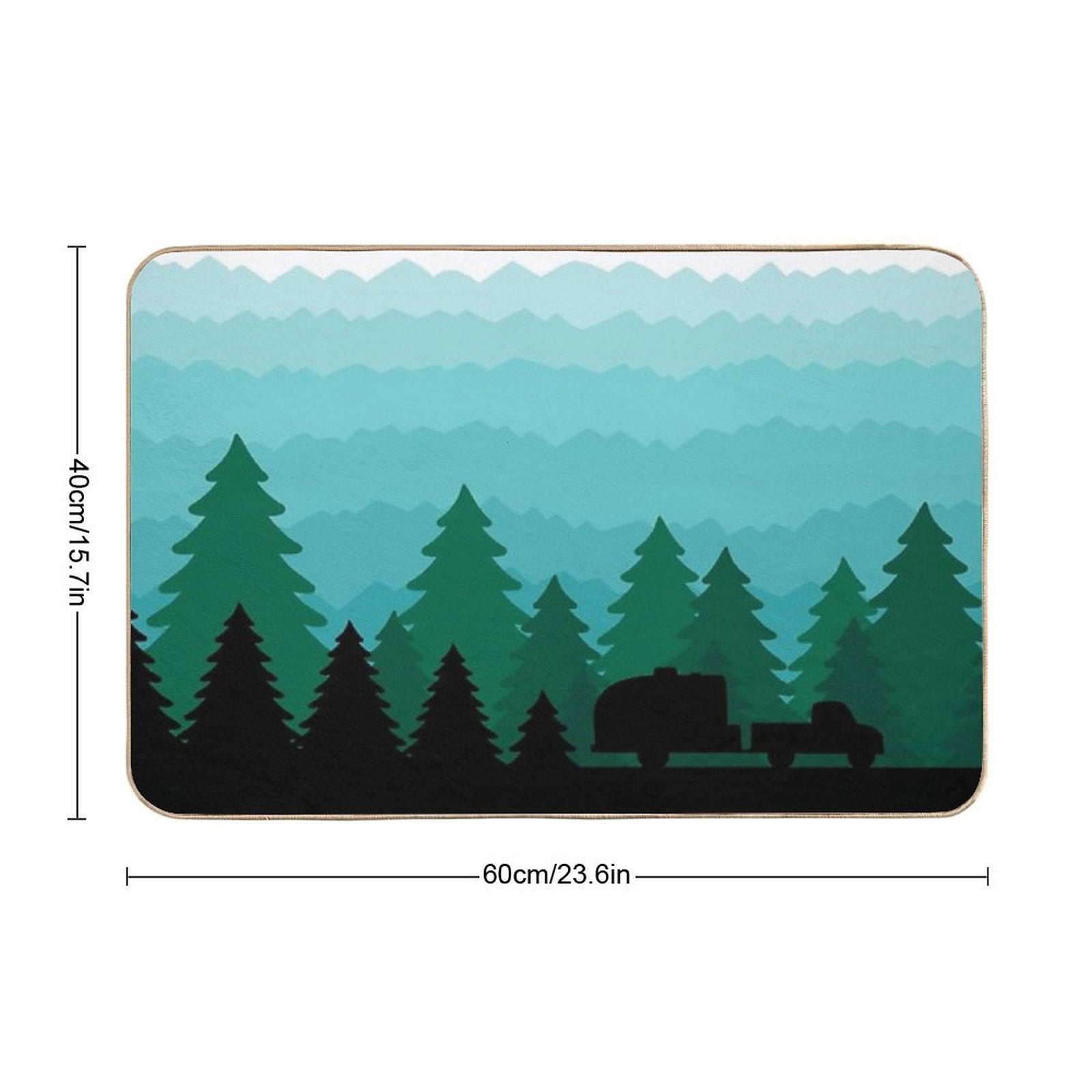 Let’s Go Camping  Non-Slip Bath Mat