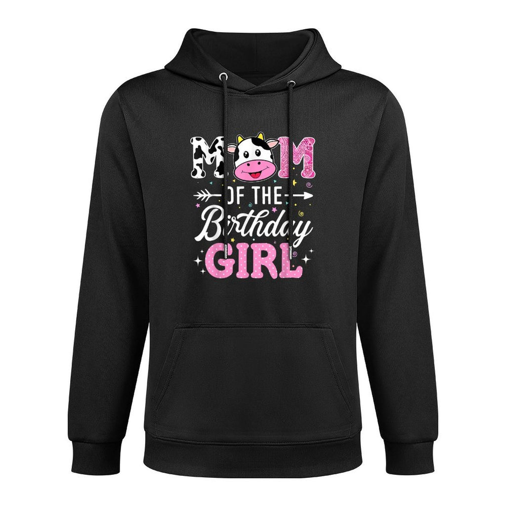 Mom Of The Birthday Girl Funny Farm Cow Mother Mommy Mama All-Day Comfort Hoodie