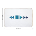 Space Stars Galaxy Aurora Night Music Play Button  Odorless Bath Mat