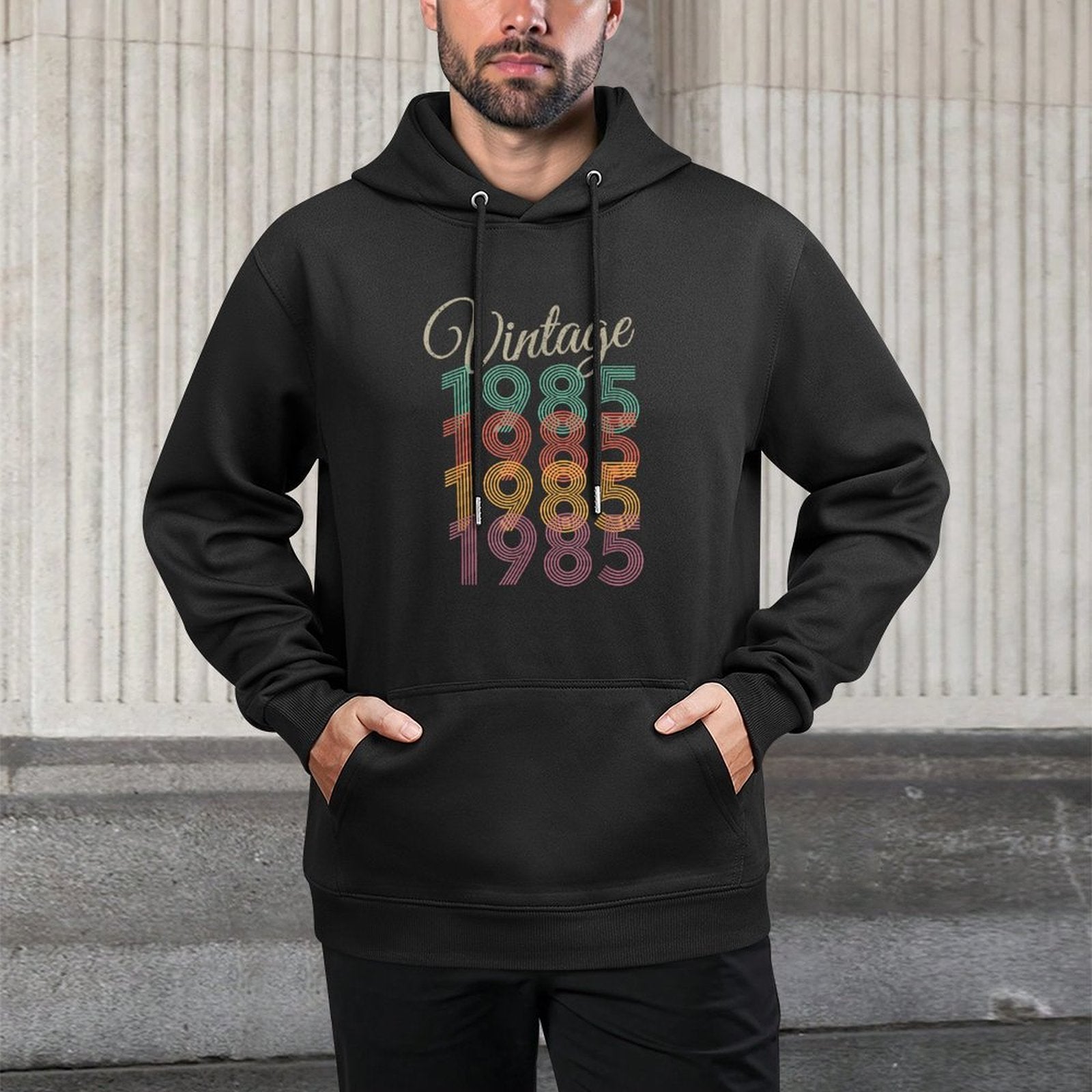 1985 Vintage Style Birthday Versatile Streetwear Hoodie