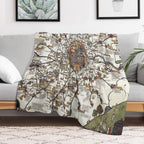 1928 Vintage London Bus-Services Map Lightweight Throw Blanket