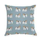 Retro Wire Haired Fox Terrier Design Soft Shrink-Resistant Throw Pillow