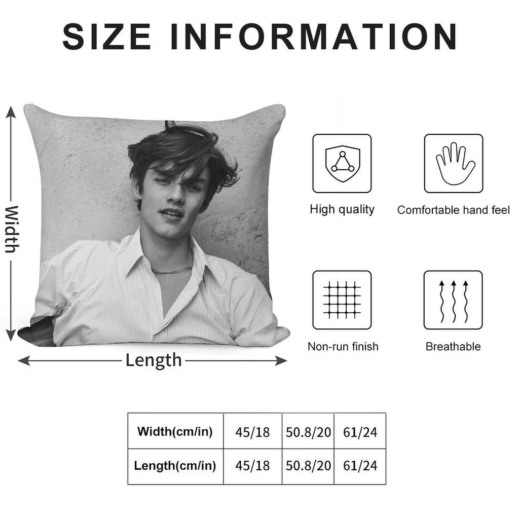 Louis Partridge Gift Soft Skin-Friendly Throw Pillow