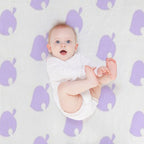 Lilac Animal Crossing Leaf Durable Throw Blanket