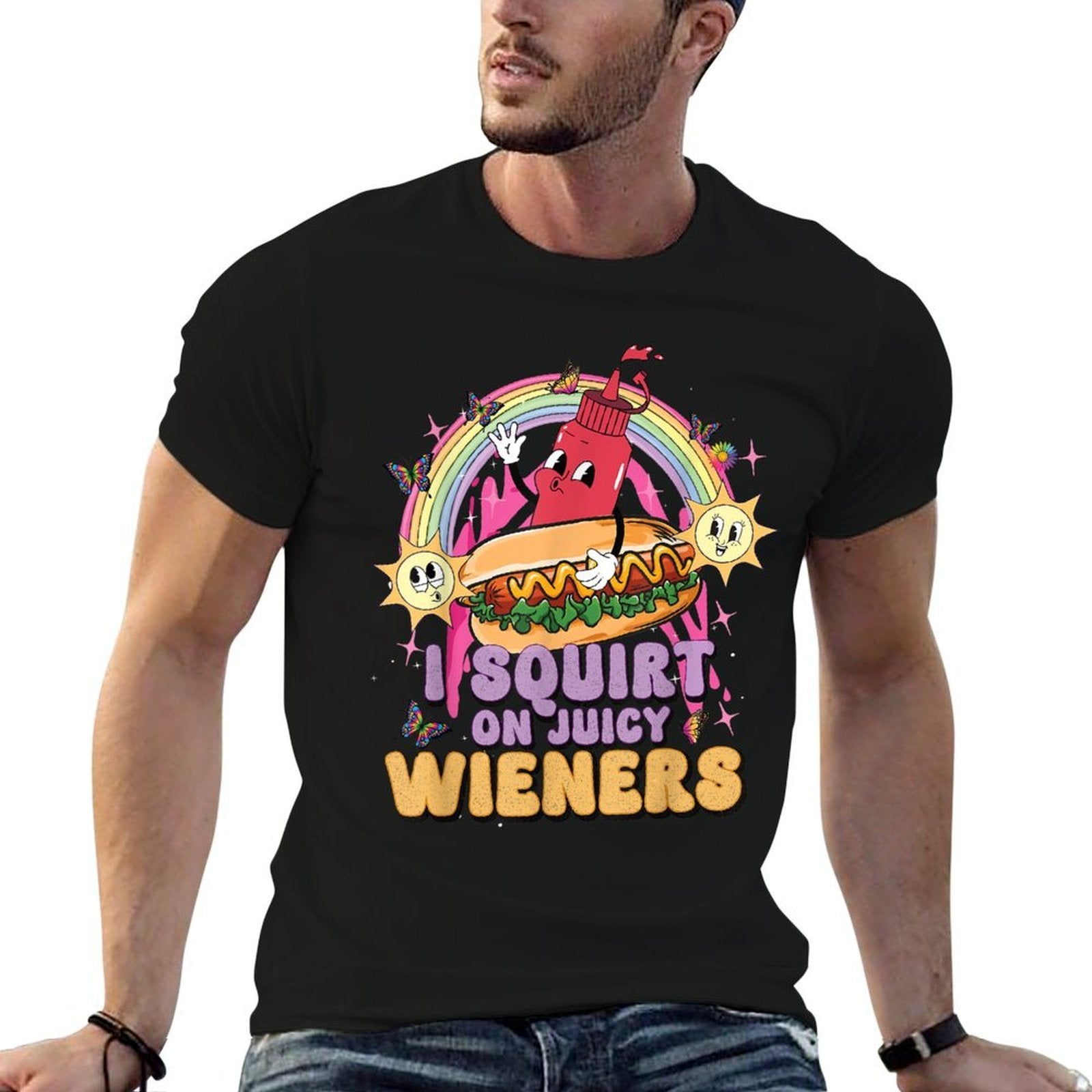 Funny Embarrassing Raunchy Gross Adult Humor Dirty Gag Women  Slim-fit Cut T-Shirt