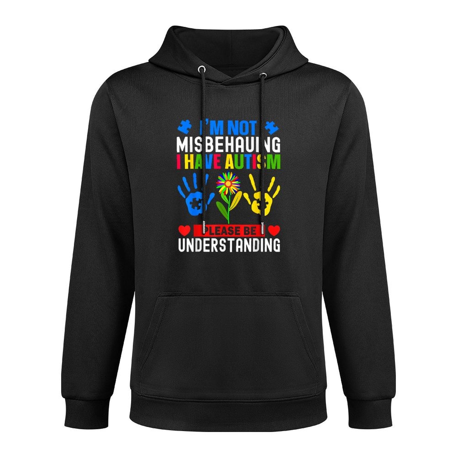Im Not Misbehaving I Have Autism Awareness Autistic Boys Casual Wear Hoodie
