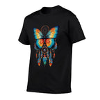 Feather And Butterfly Dream Catcher Designed  Odor-resistant T-Shirt