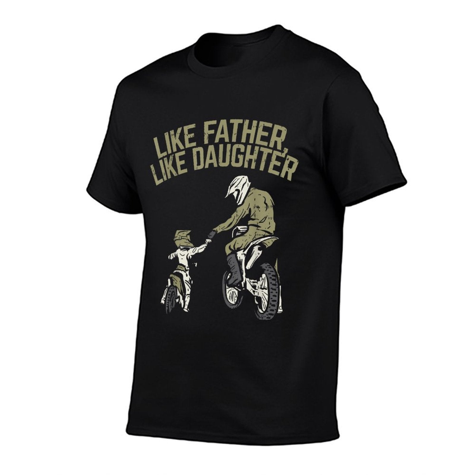 Like Father Daughter Dirt Bike Cute Matching Motocross Gift  Heathered Texture T-Shirt