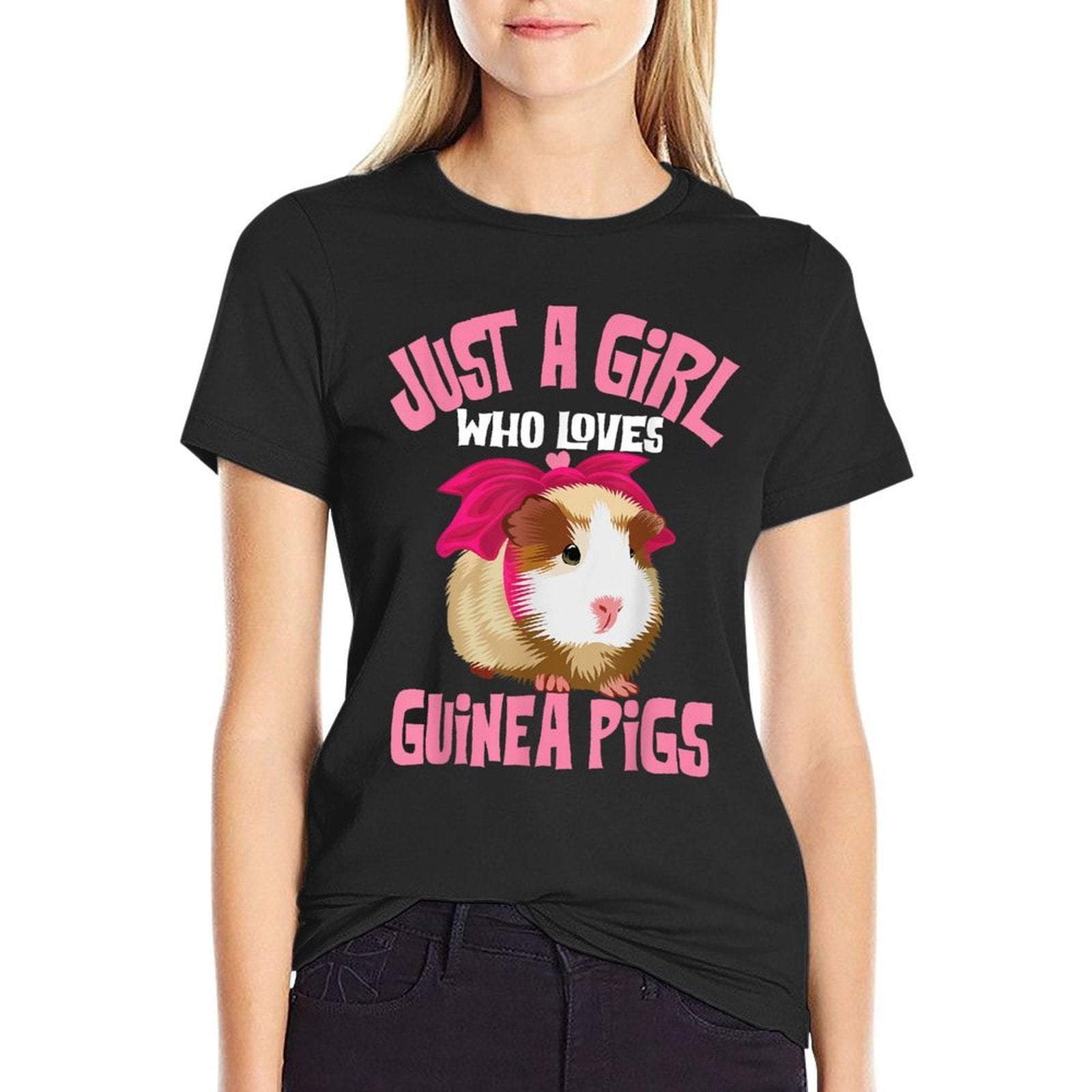 Funny Guinea Pig Costume For Women Girls Guinea Pig Lover  Soft T-Shirt