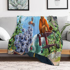 Funny Grizzy And The Lemmings,movies for Kids Gift-ready Throw Blanket