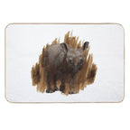 Rhino Baby, African Animal Motifs, Gift Idea for Animal Lovers  Long-Lasting Bath Mat