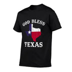 US State Texas Texan God Bless Texas  Eco-friendly Material T-Shirt