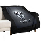 Tesla Logo All-season Throw Blanket