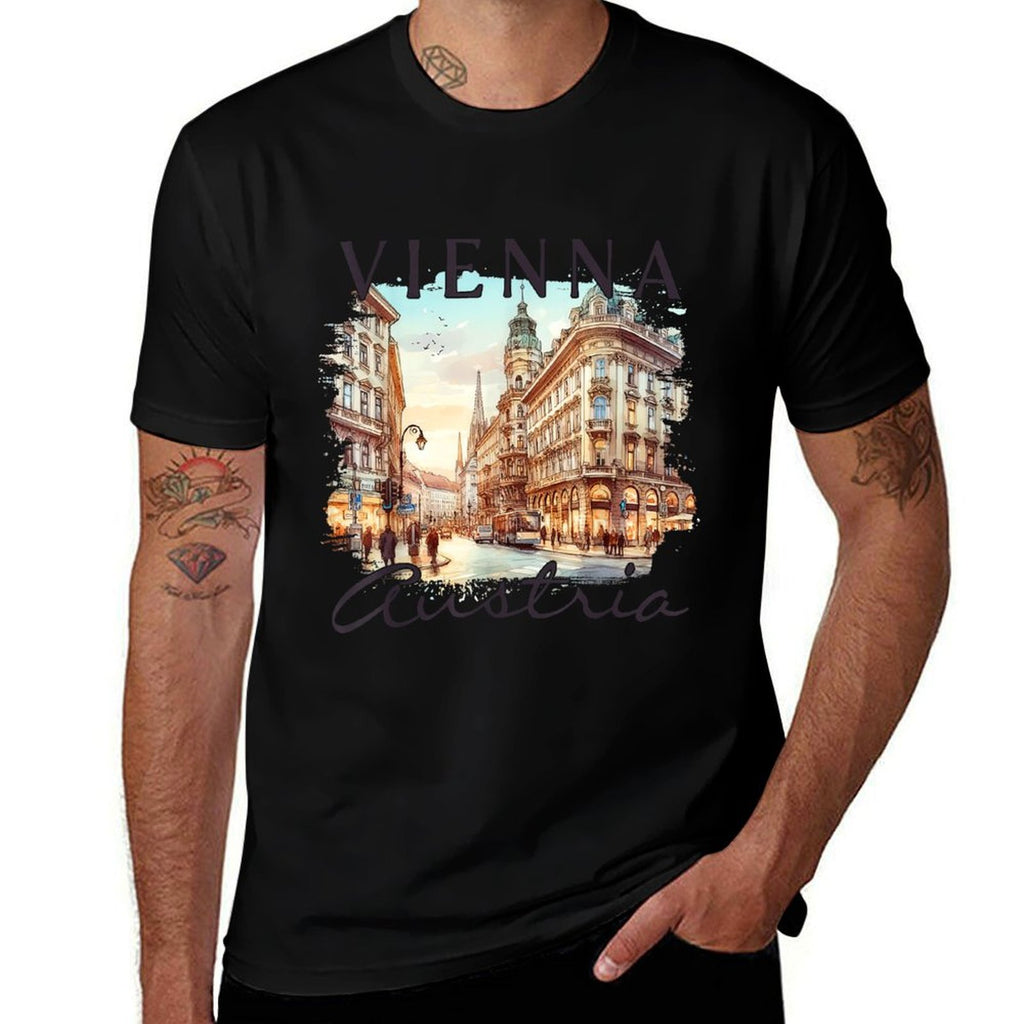 Vienna Austria Traveling Trip Souvenir Meet Me In Vienna  Versatile T-Shirt
