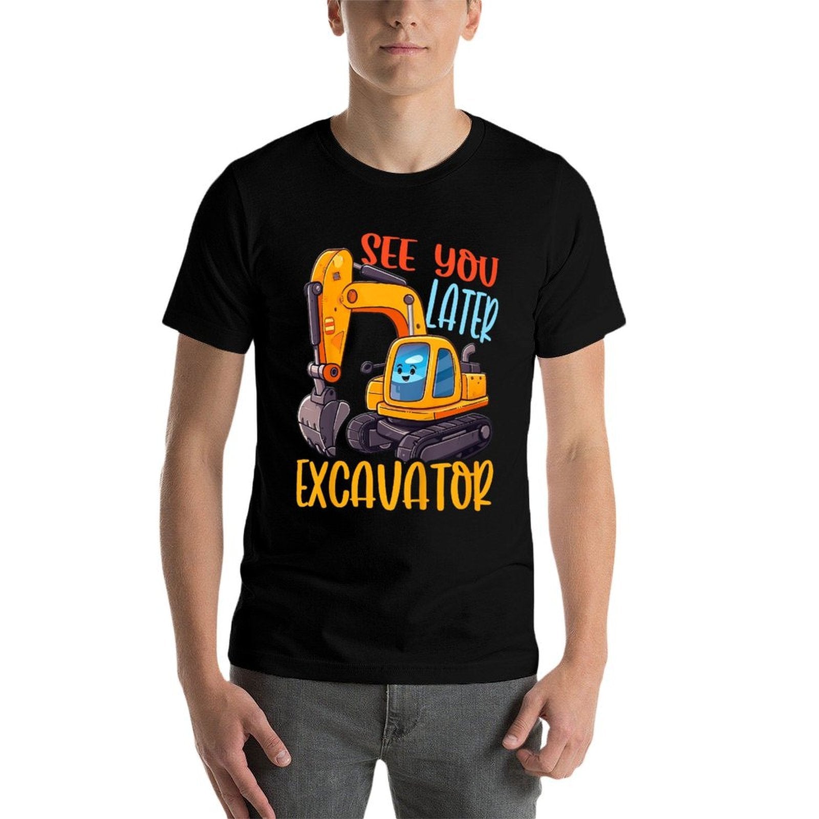 Kids Excavator - See You Later Excavator  Eco-friendly Material T-Shirt