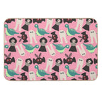 Cute Cryptids (pink)  Rapid-Drying Bath Mat