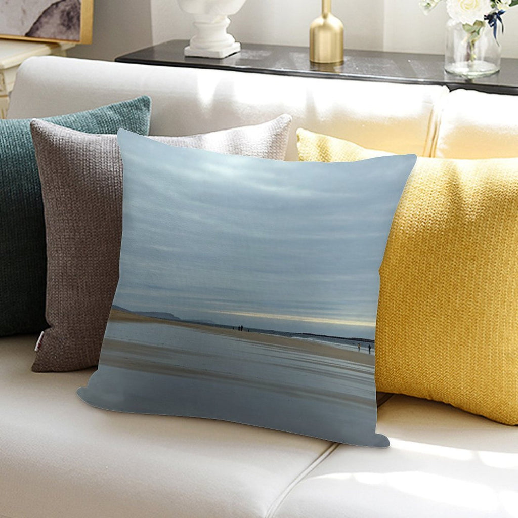 Luskentyre Beach, Isle of Harris Soft Anti-Pilling Throw Pillow