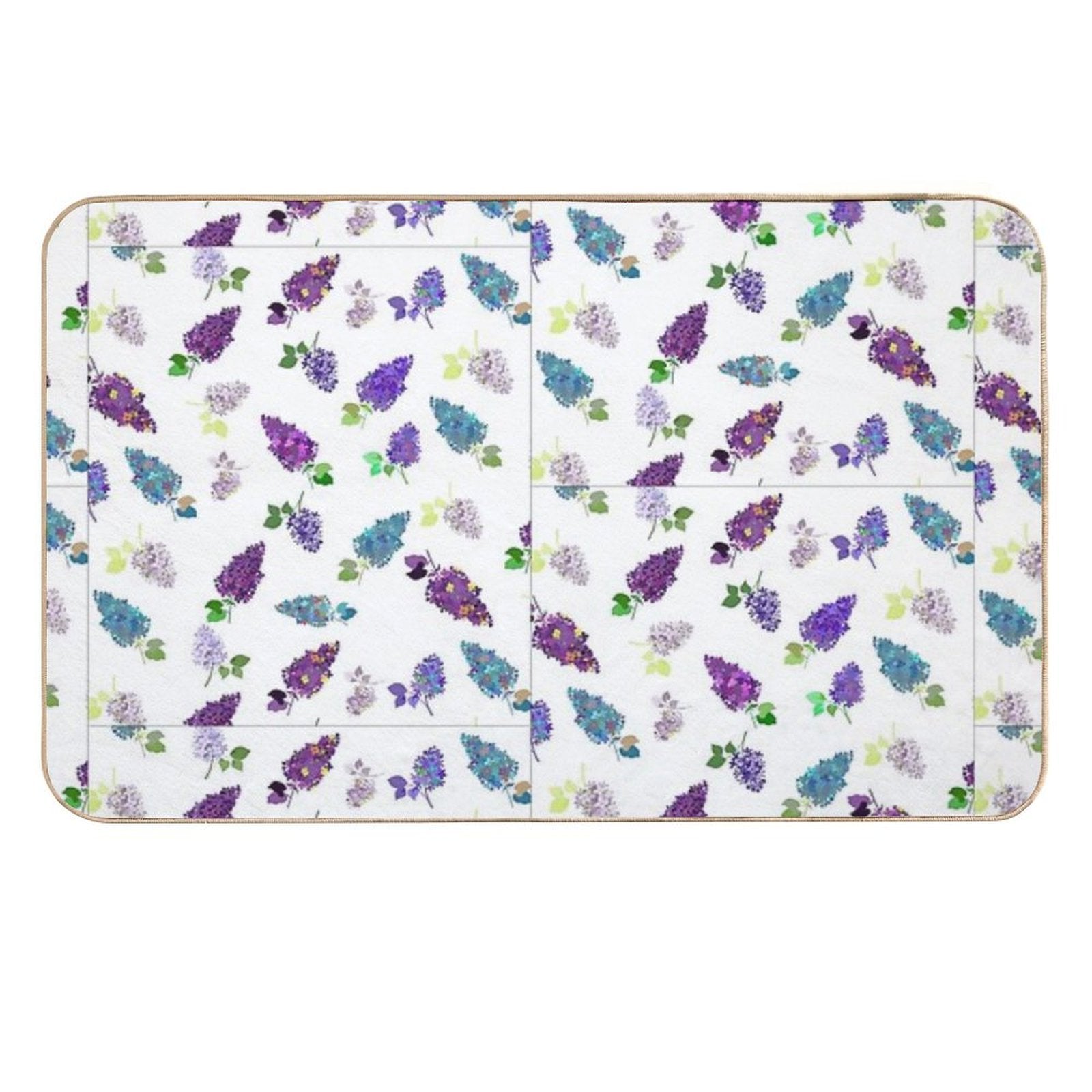 Lilac Flowers  Anti-Trip Bath Mat