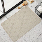 Sand Bricks  Easy Maintenance Bath Mat
