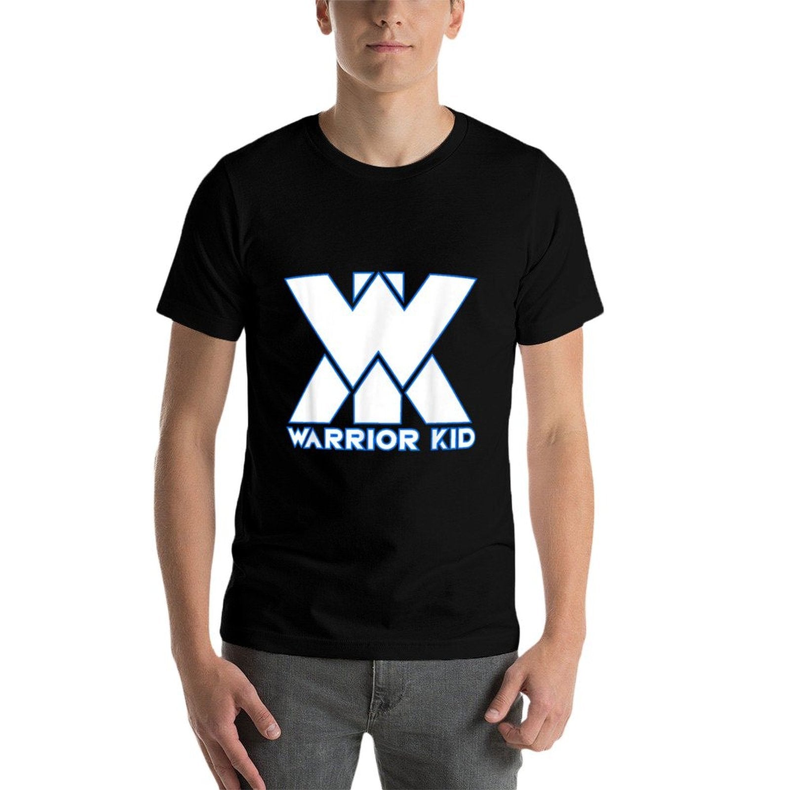 Kids And Adult Official Warrior Kid White And Blue Logo  Odor-resistant T-Shirt