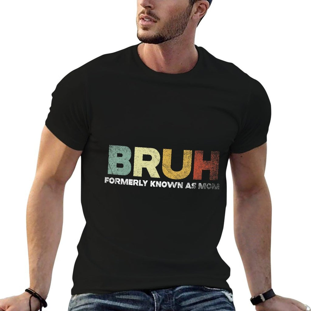 Bruh Formerly Known As Mom  Oversized Silhouette T-Shirt