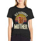 Old Fashioned Mother Bourbon Drinker Whiskey Mom Mothers Day Premium  Trendy Pattern T-Shirt