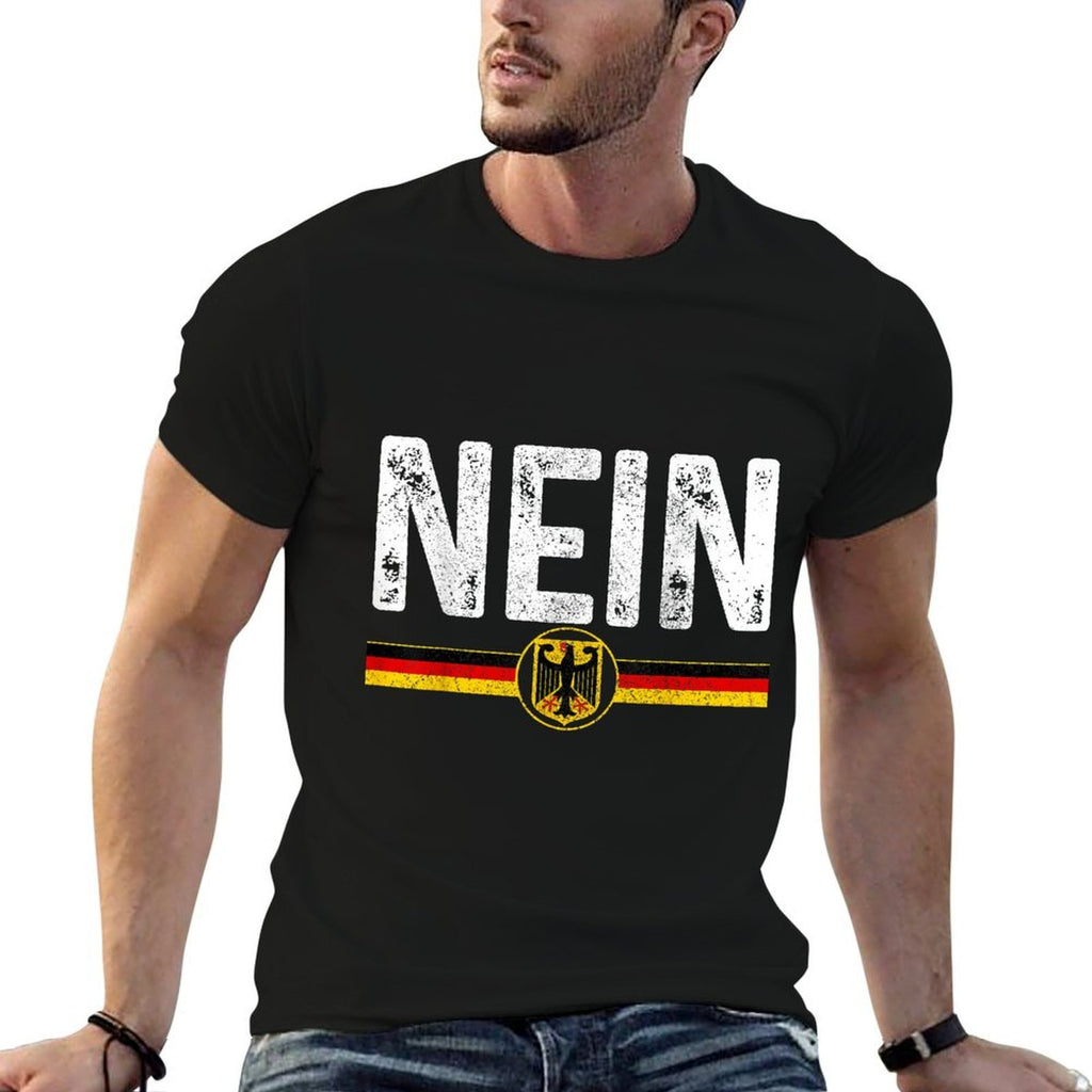 Nein Funny German No Germany Souvenir Oktoberfest Gift  Cotton T-Shirt