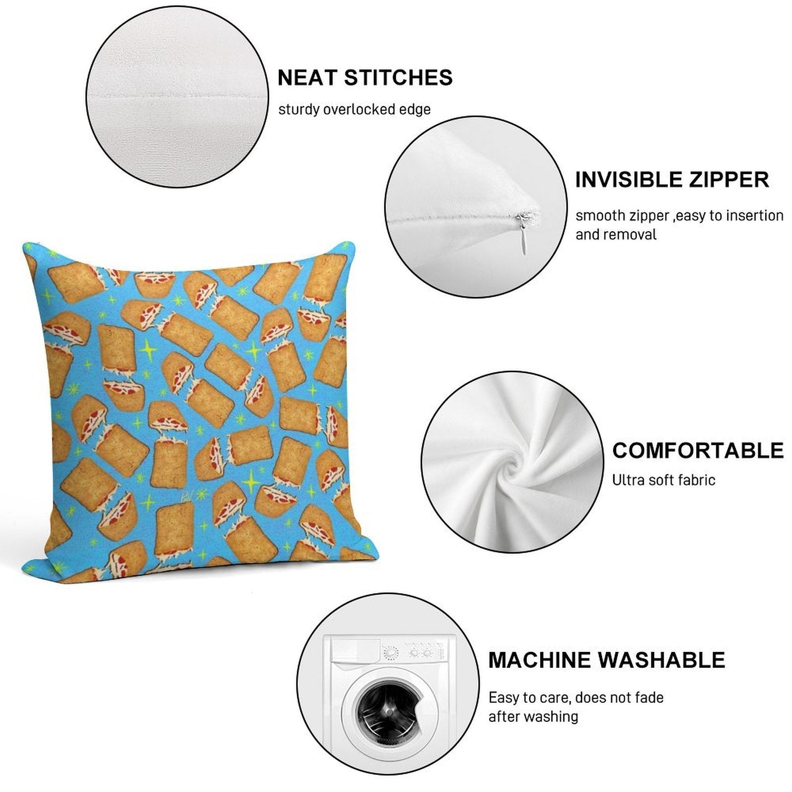 Hot Pocket Soft Style Accent Throw Pillow