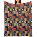 Timeless Korean Patchwork Wrinkle-free Throw Blanket